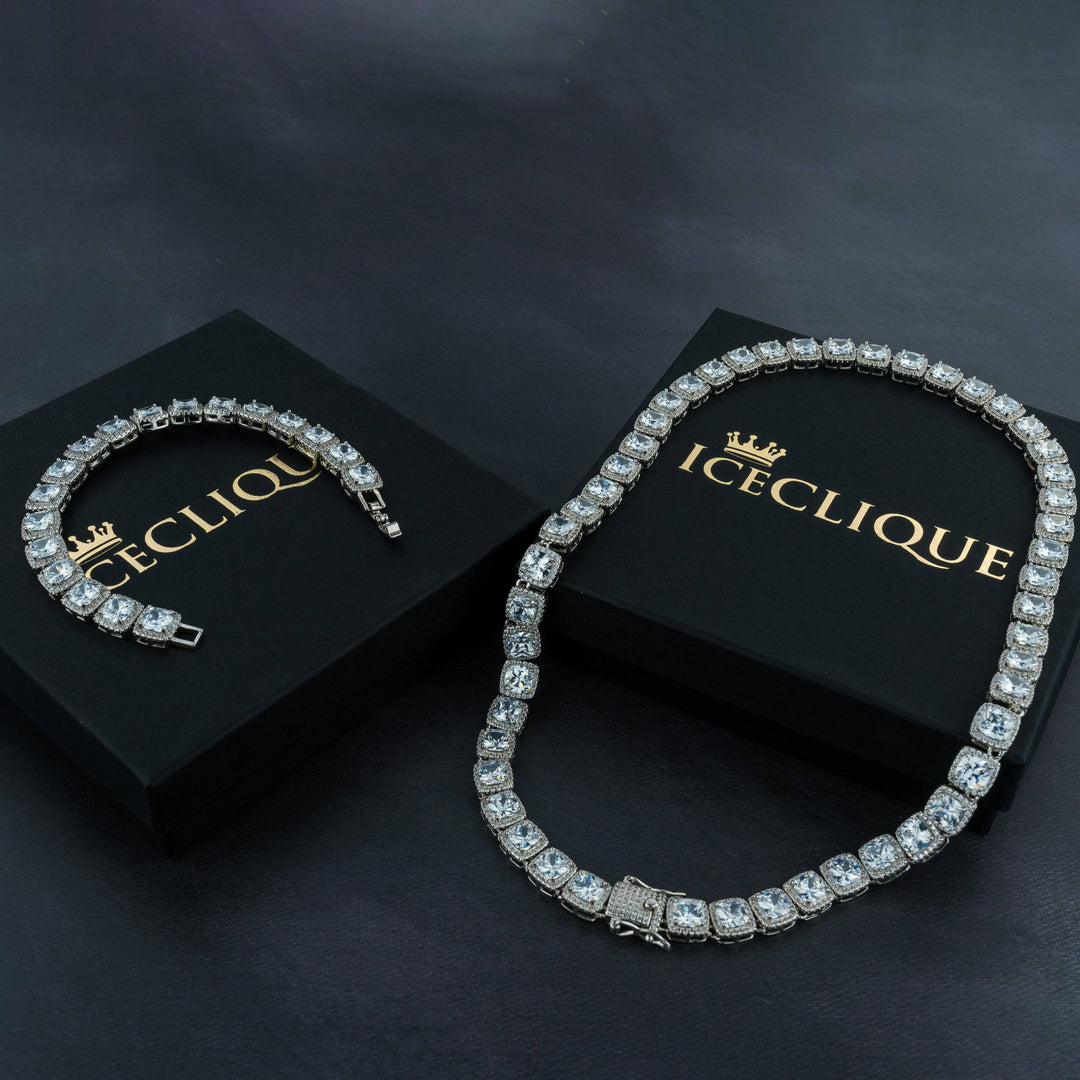 10mm Tennis Chain & Bracelet Bundle - ICECLIQUE JEWELRY