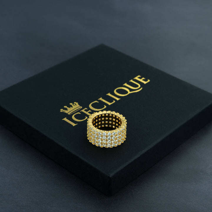 Four Row Solitaire Ring - ICECLIQUE JEWELRY