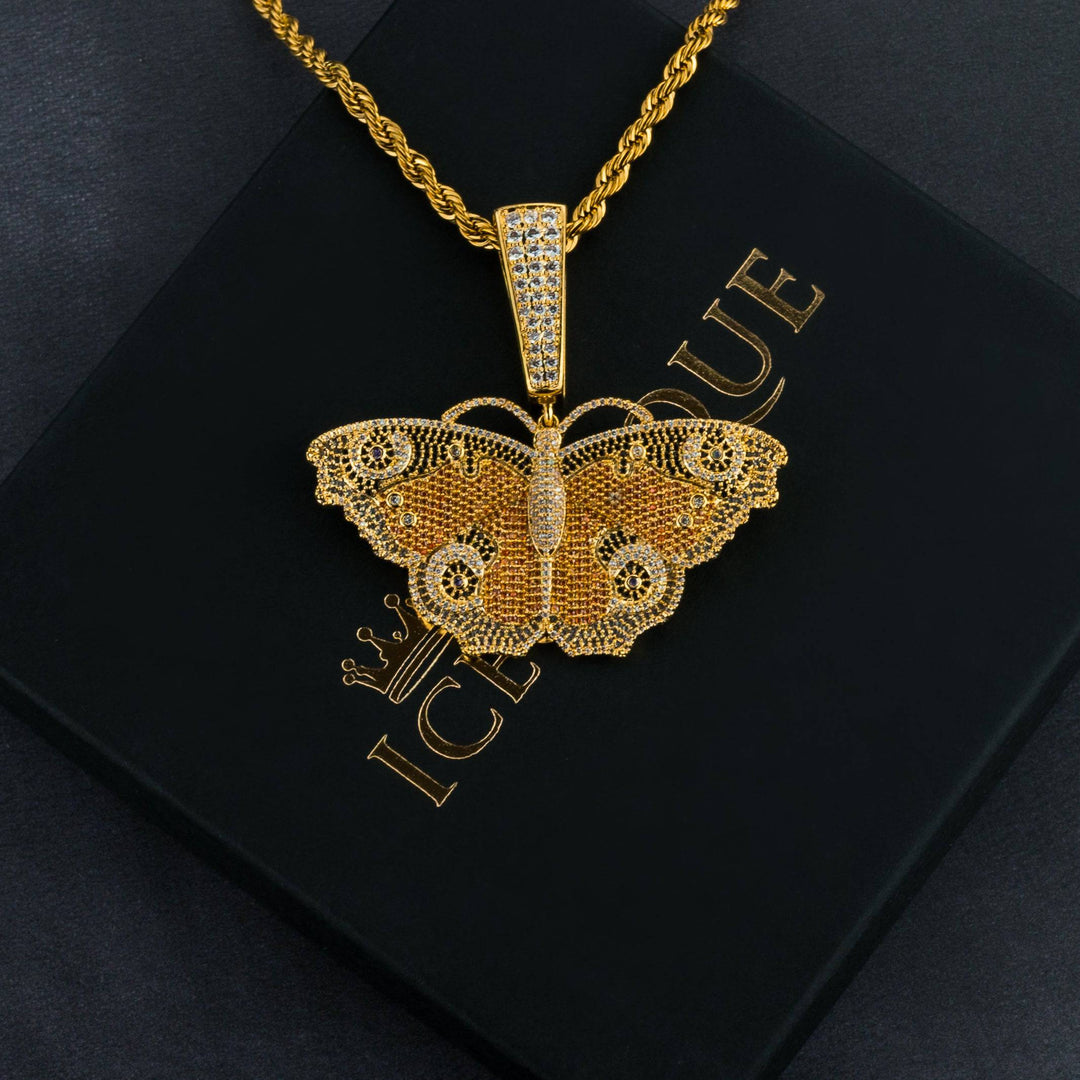 Iced Butterfly Pendant - ICECLIQUE JEWELRY