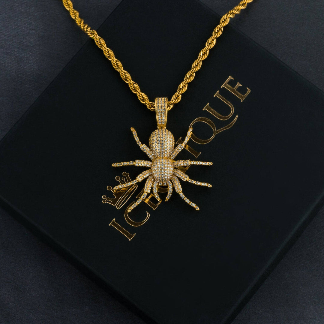 Iced Tarantula Pendant - ICECLIQUE JEWELRY