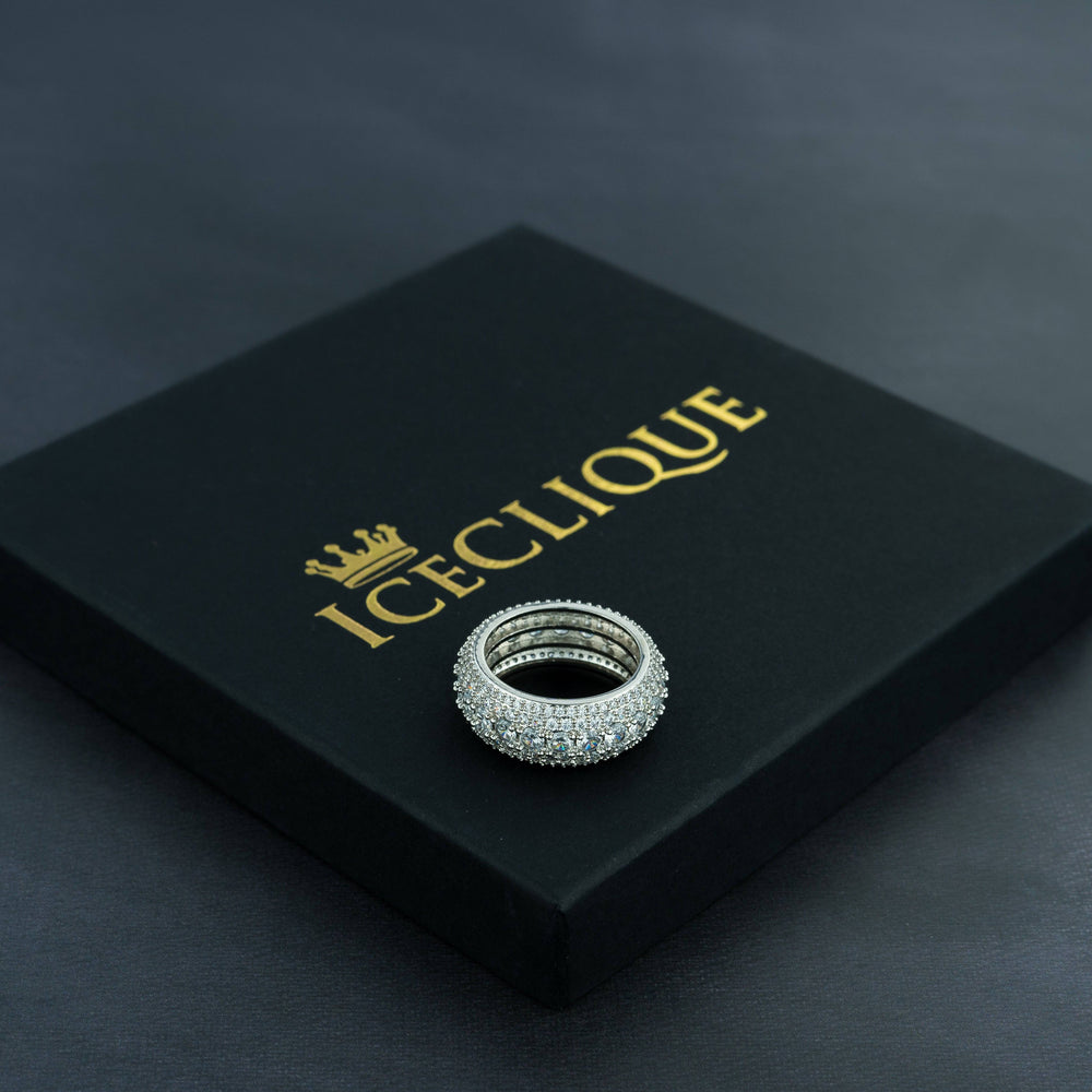 5 Row Solitaire Ring - ICECLIQUE JEWELRY