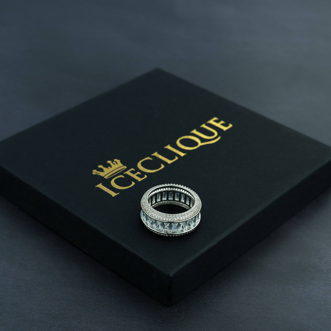 Iced Baguette Ring - ICECLIQUE JEWELRY