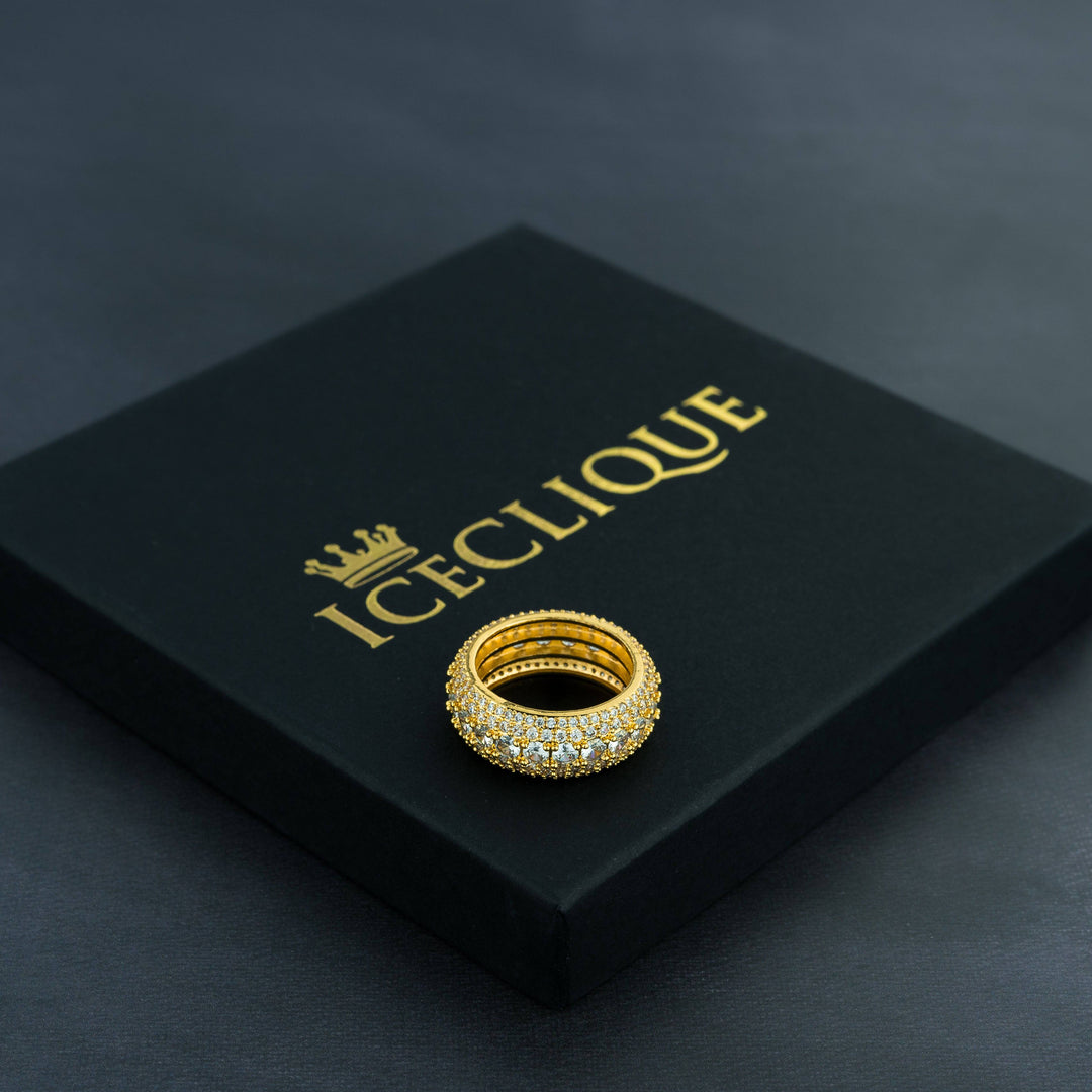 5 Row Solitaire Ring - ICECLIQUE JEWELRY