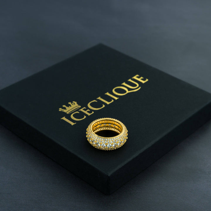 5 Row Solitaire Ring - ICECLIQUE JEWELRY
