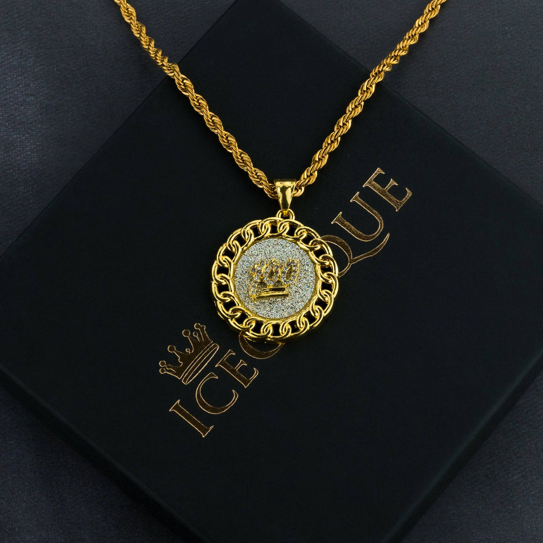 100 Round Pendant - ICECLIQUE JEWELRY