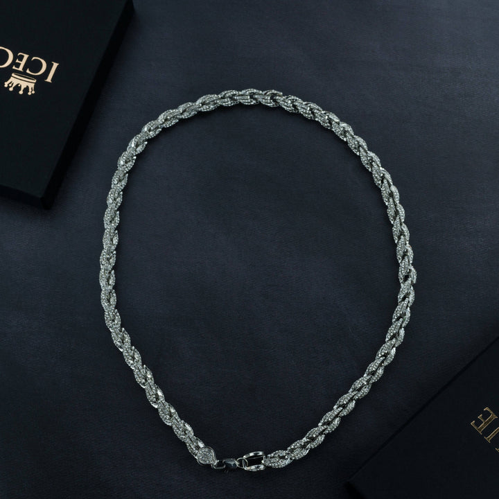 9mm Iced Rope Bracelet & Chain Bundle - ICECLIQUE JEWELRY