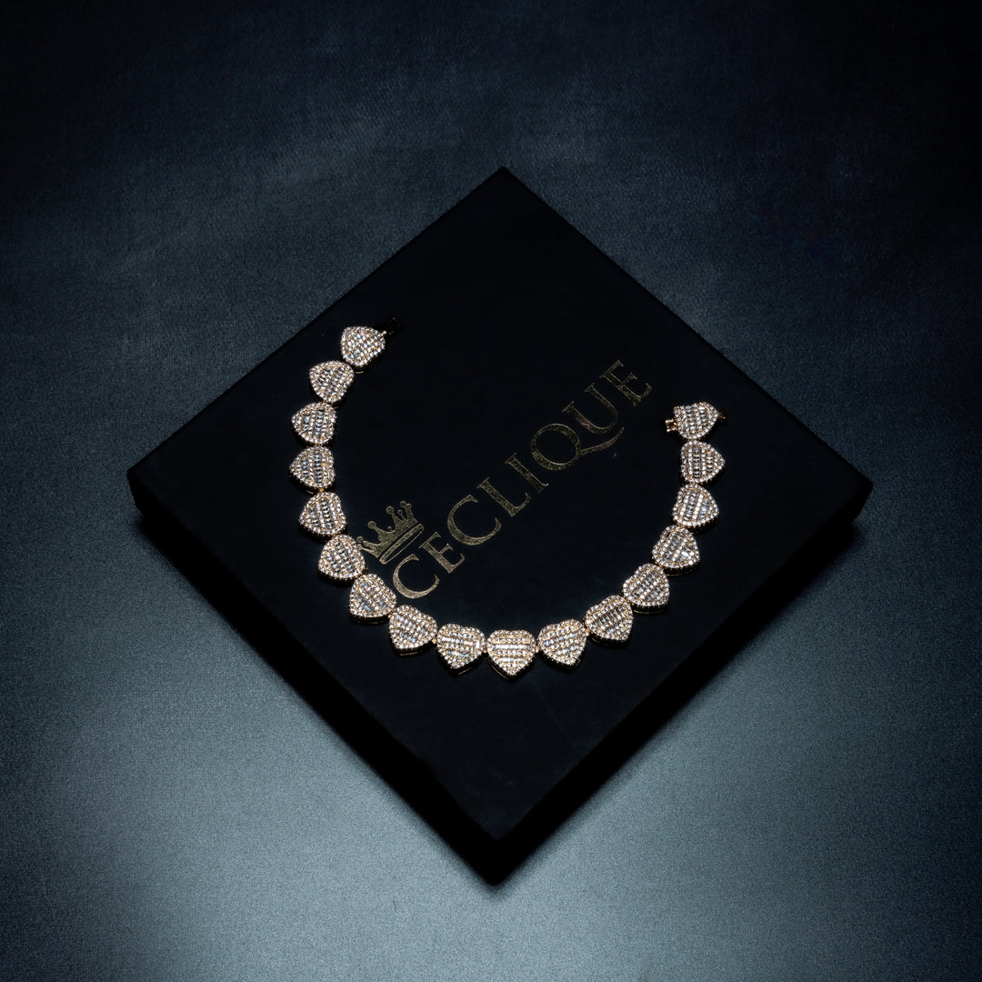 13MM Heart Bracelet - ICECLIQUE JEWELRY
