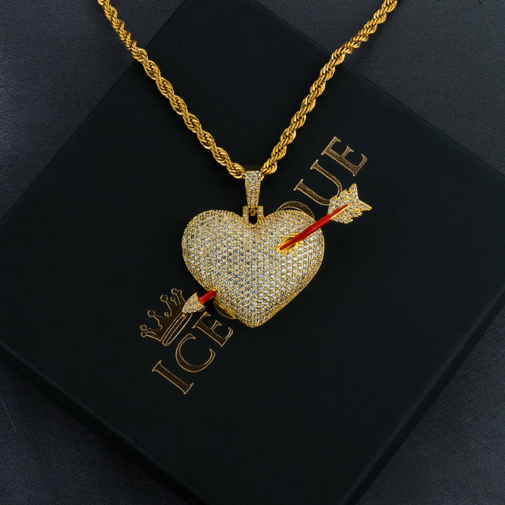 Pierced Heart Pendant - ICECLIQUE JEWELRY