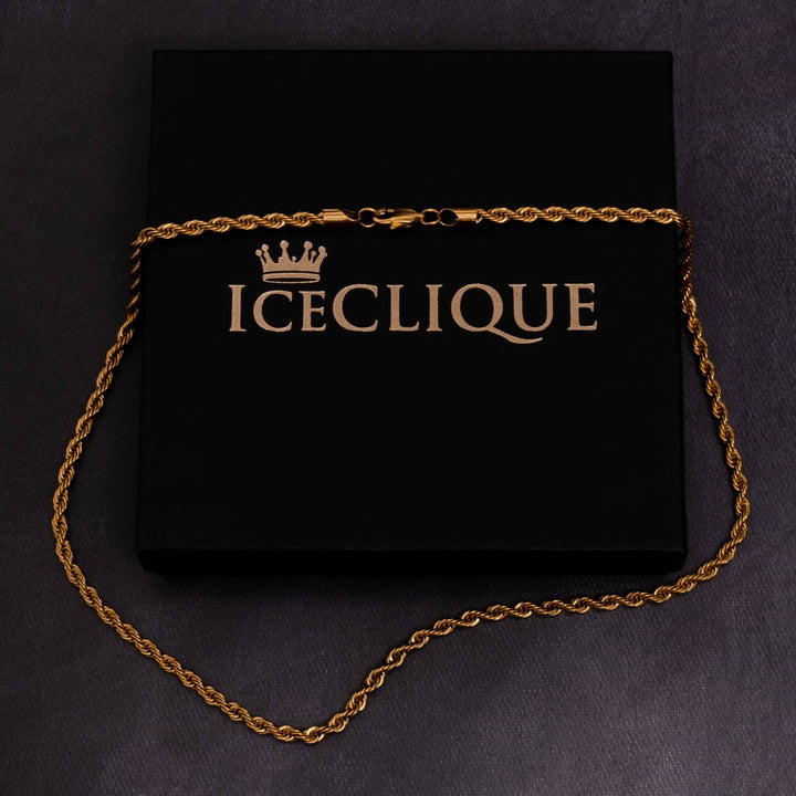 3mm Rope Chain - ICECLIQUE JEWELRY
