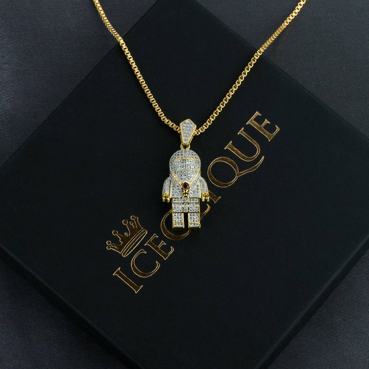 Iced Royal Trooper Pendant - ICECLIQUE JEWELRY