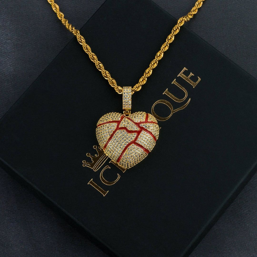 Iced Bloody Heart Pendant - ICECLIQUE JEWELRY