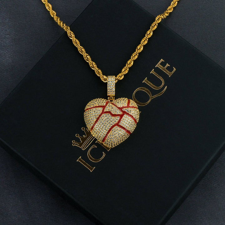 Iced Bloody Heart Pendant - ICECLIQUE JEWELRY
