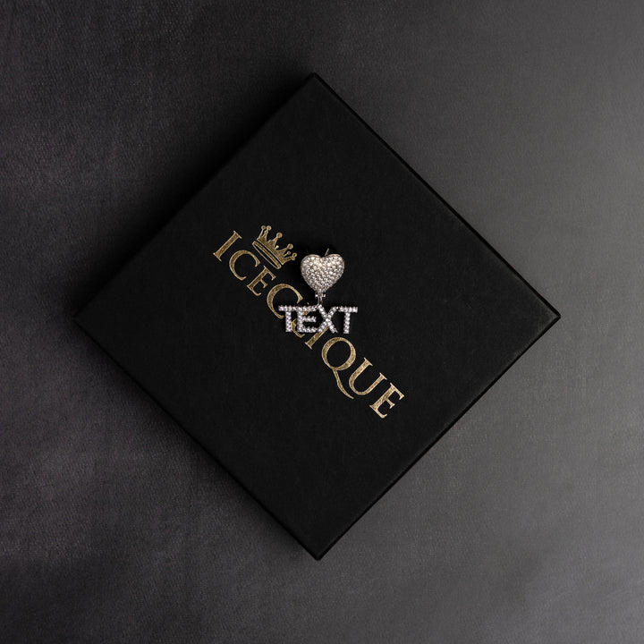 Custom Heart Letter Pendant - ICECLIQUE JEWELRY