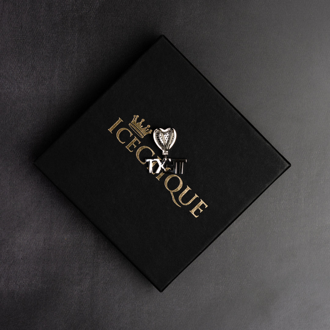 Custom Heart Letter Pendant - ICECLIQUE JEWELRY