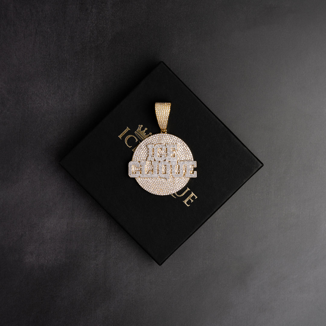 Custom Letter Round Pendant - ICECLIQUE JEWELRY