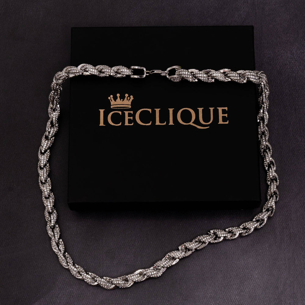 9mm Iced Rope Chain - ICECLIQUE JEWELRY