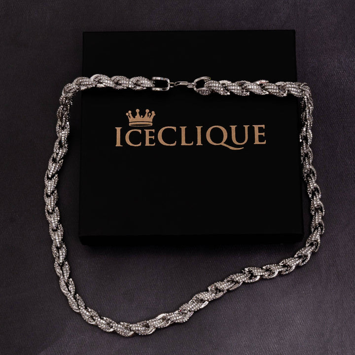 9mm Iced Rope Chain - ICECLIQUE JEWELRY