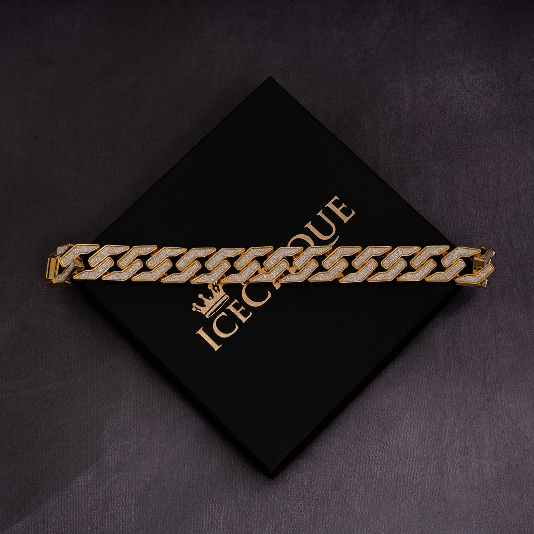 15mm Symmetrical Cuban Bracelet - ICECLIQUE JEWELRY