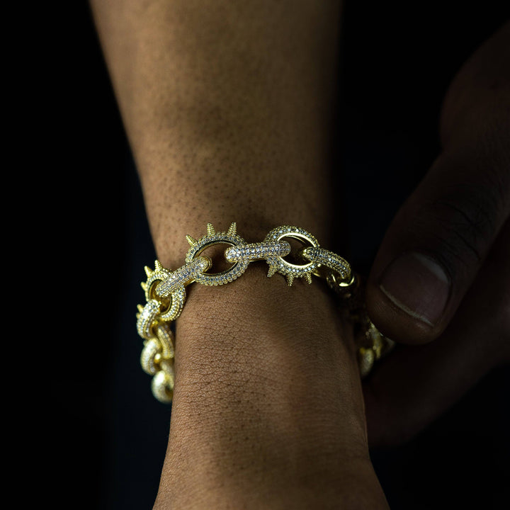13mm Spiked Bracelet - ICECLIQUE JEWELRY
