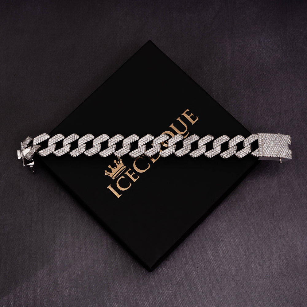 20mm Prong Bracelet - ICECLIQUE JEWELRY