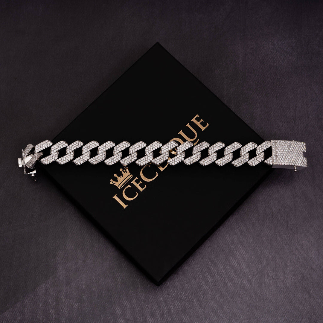20mm Prong Bracelet - ICECLIQUE JEWELRY