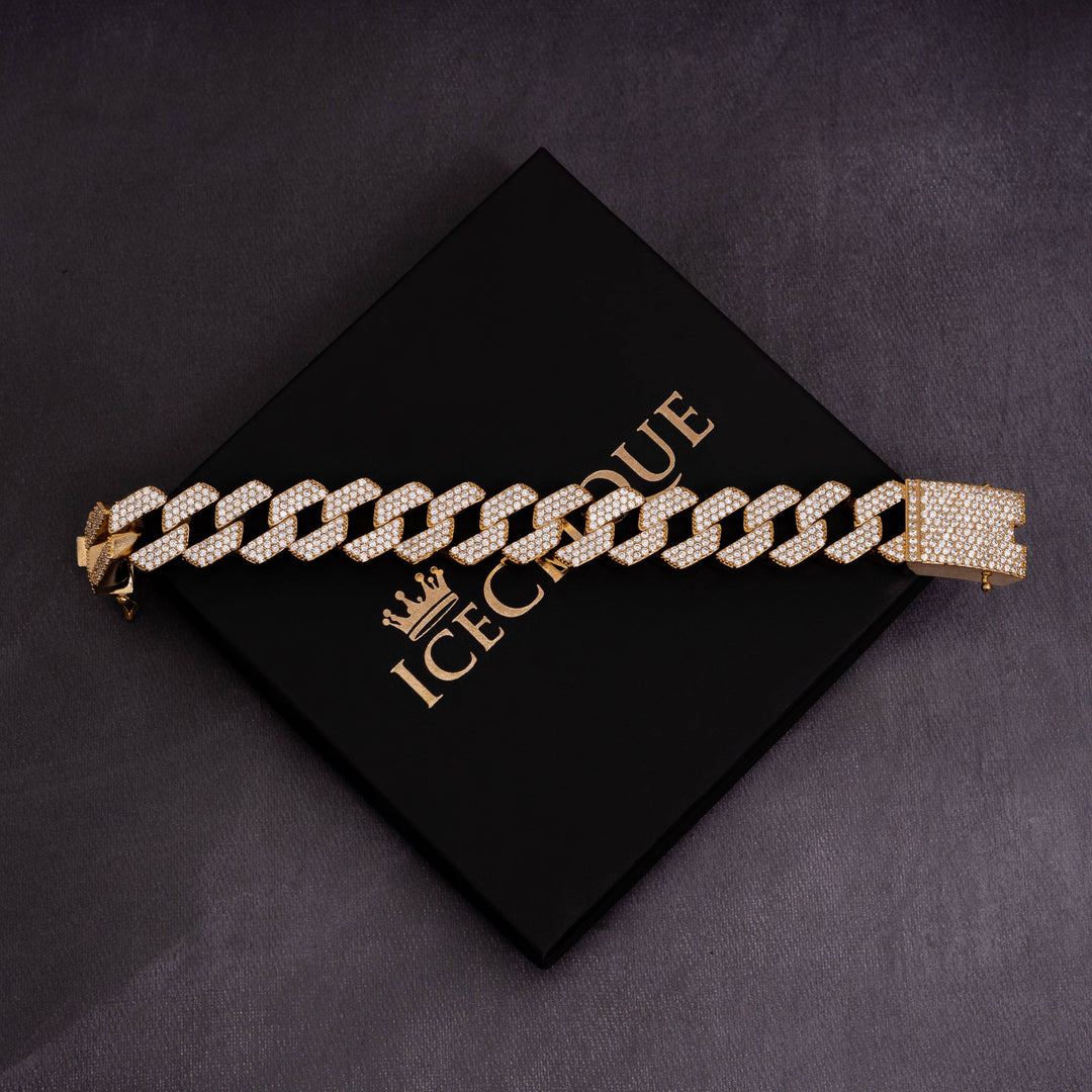 20mm Prong Bracelet - ICECLIQUE JEWELRY