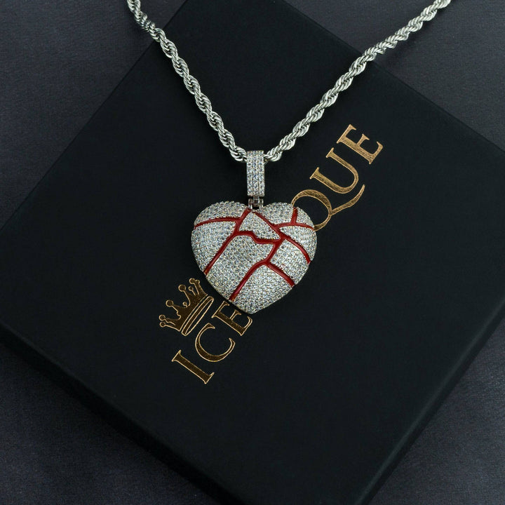 Iced Bloody Heart Pendant - ICECLIQUE JEWELRY