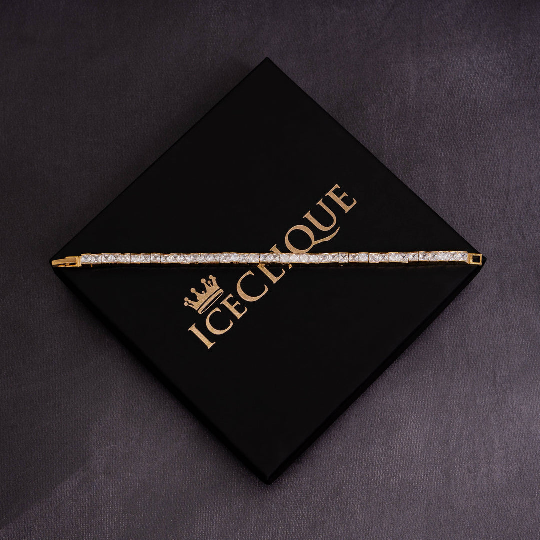 5mm Square Cut Tennis Bracelet - ICECLIQUE JEWELRY