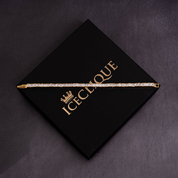 5mm Square Cut Tennis Bracelet - ICECLIQUE JEWELRY