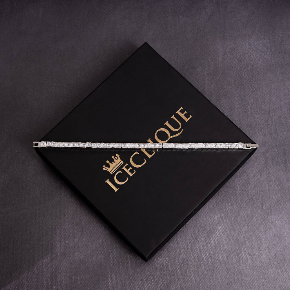 5mm Square Cut Tennis Bracelet - ICECLIQUE JEWELRY