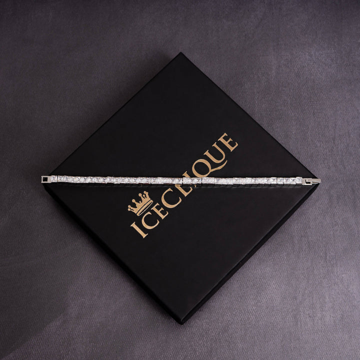 5mm Square Cut Tennis Bracelet - ICECLIQUE JEWELRY