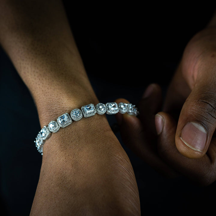 8mm Baguette Bracelet - ICECLIQUE JEWELRY