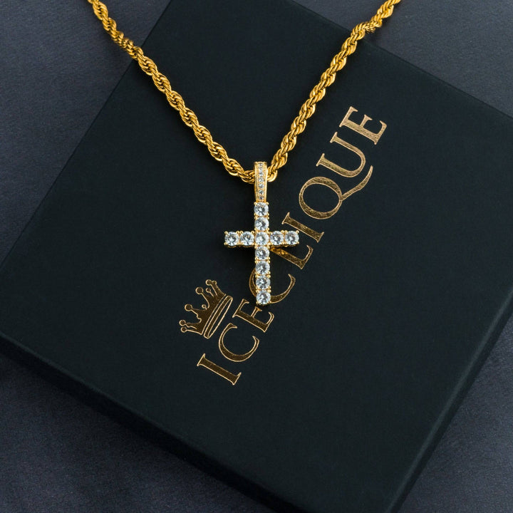 Holy Cross Iced Pendant - ICECLIQUE JEWELRY
