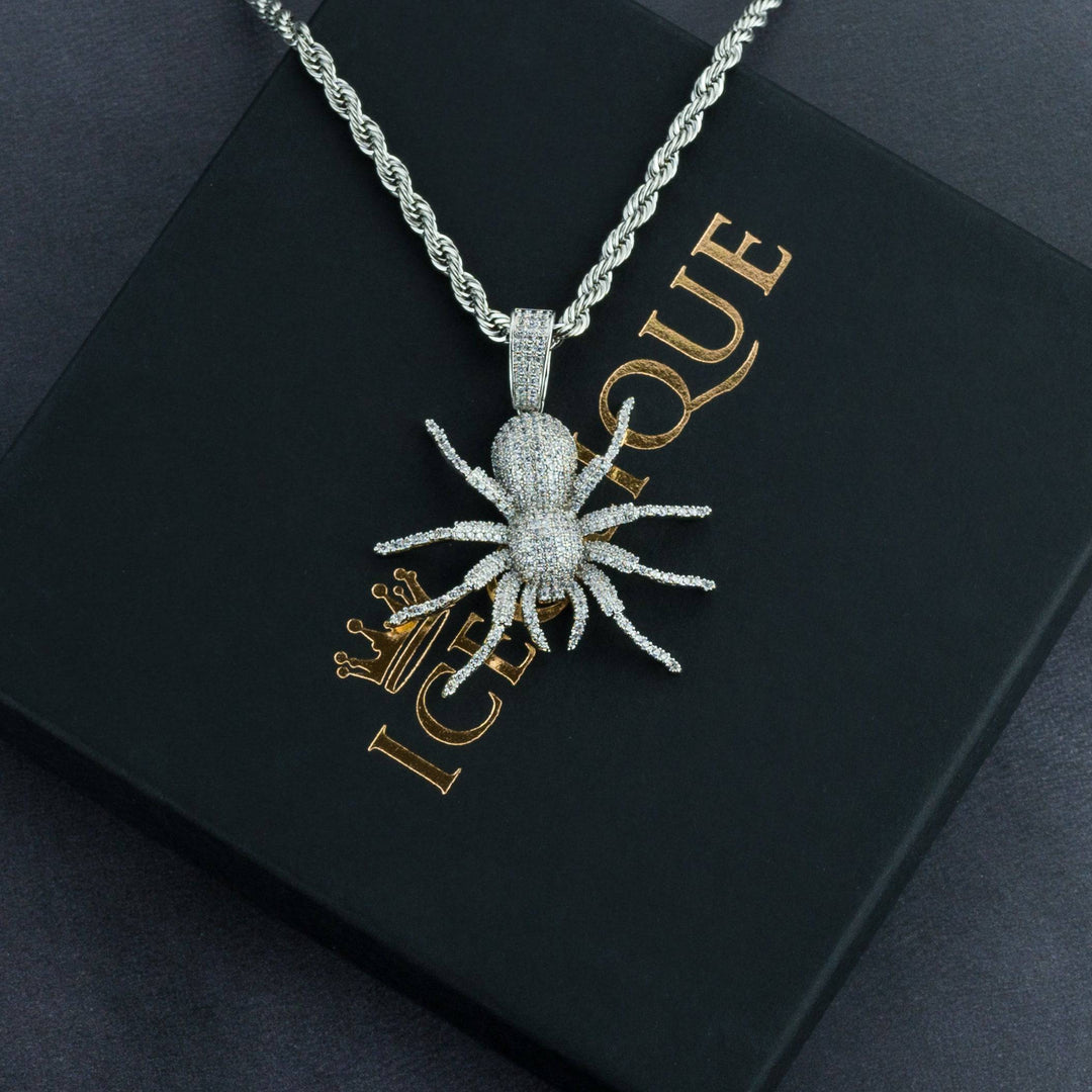 Iced Tarantula Pendant - ICECLIQUE JEWELRY