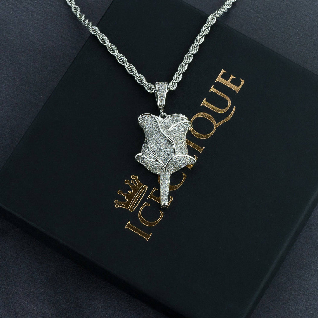 Winter Rose Pendant - ICECLIQUE JEWELRY