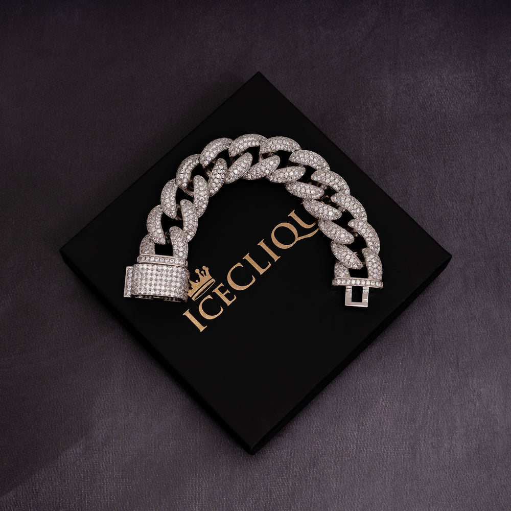 23mm Cuban Bracelet - ICECLIQUE JEWELRY