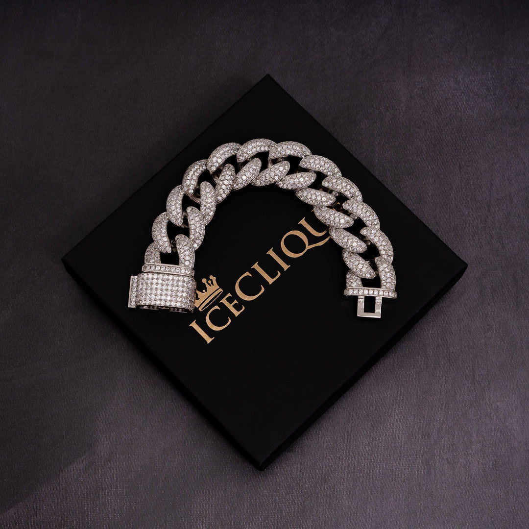 23mm Cuban Bracelet - ICECLIQUE JEWELRY