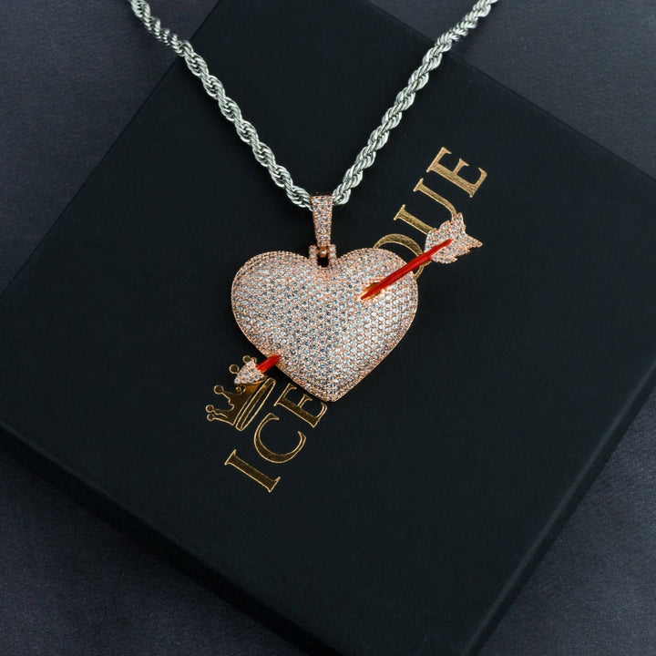 Pierced Heart Pendant - ICECLIQUE JEWELRY