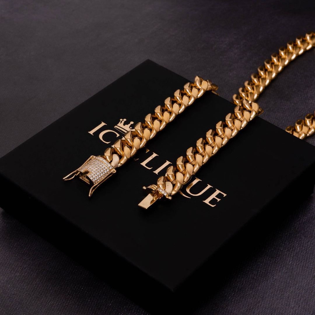 14mm Cuban Chain - ICECLIQUE JEWELRY