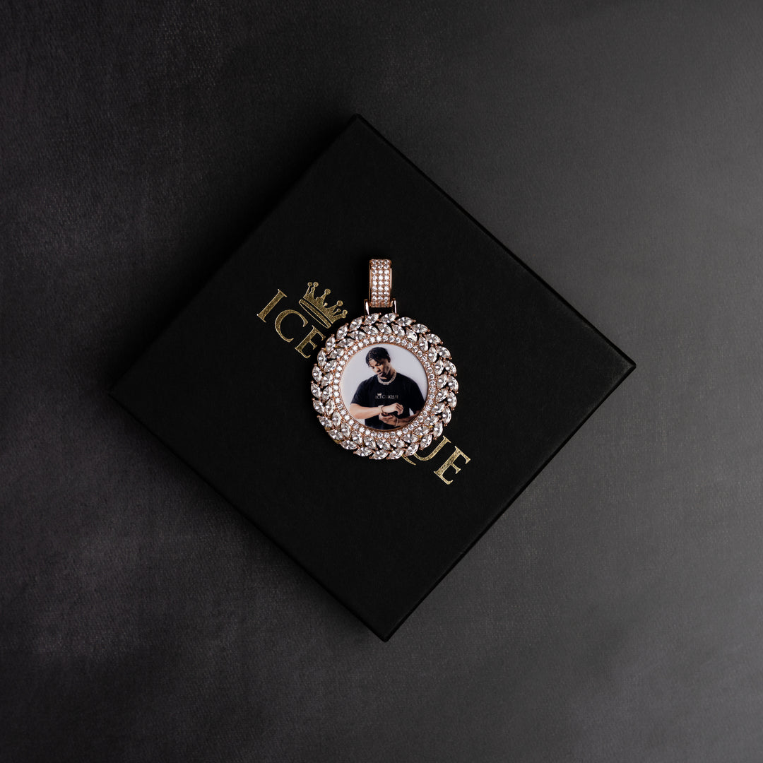 Flower Petal Custom Photo Pendant - ICECLIQUE JEWELRY