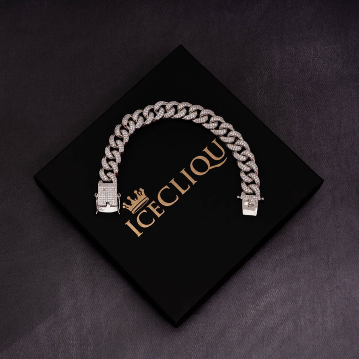 14mm Iced Cuban Bracelet - ICECLIQUE JEWELRY
