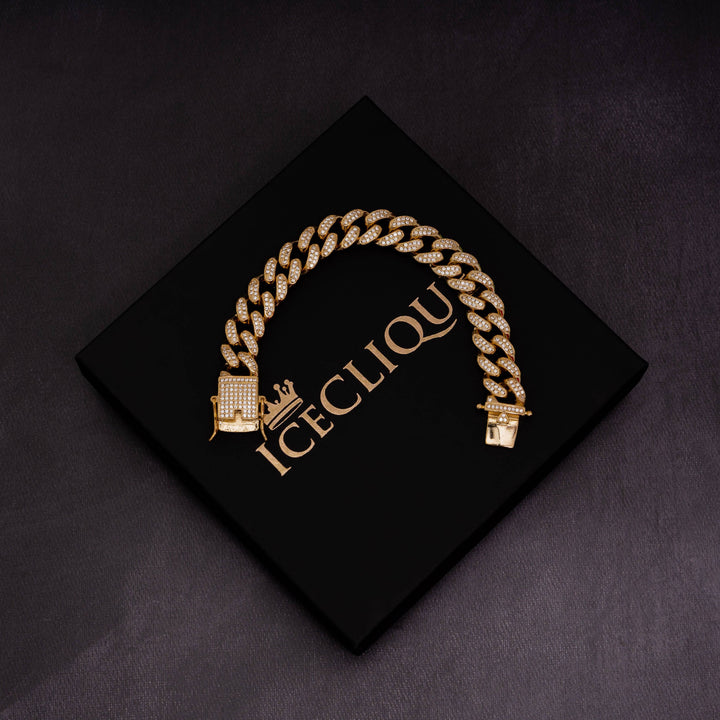14mm Iced Cuban Bracelet - ICECLIQUE JEWELRY