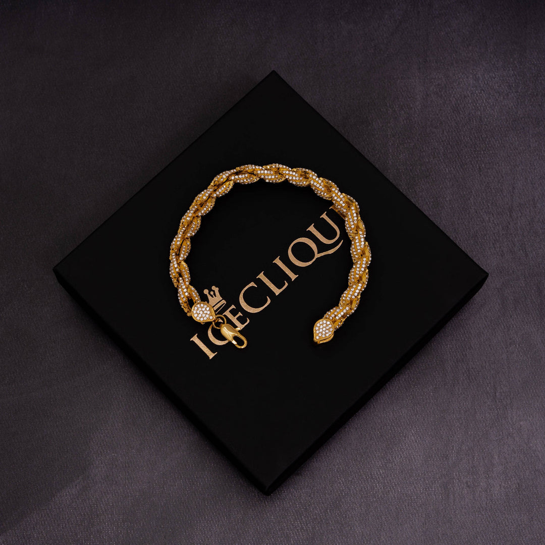 9mm Iced Rope Bracelet - ICECLIQUE JEWELRY