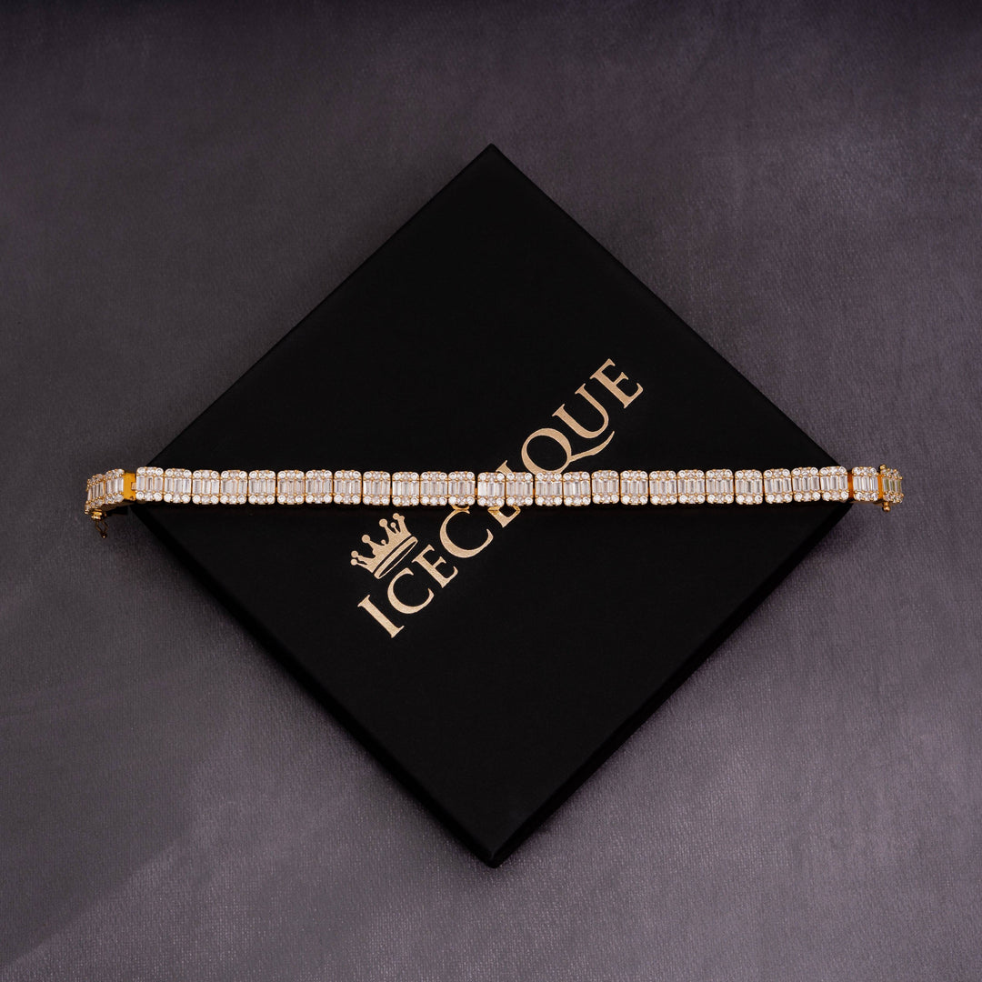 10mm Baguette Bracelet - ICECLIQUE JEWELRY