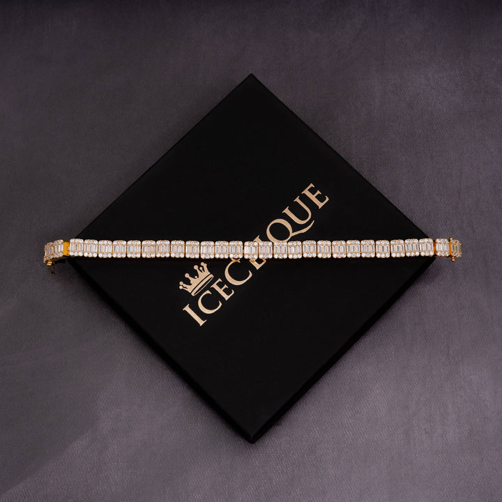 10mm Baguette Bracelet - ICECLIQUE JEWELRY