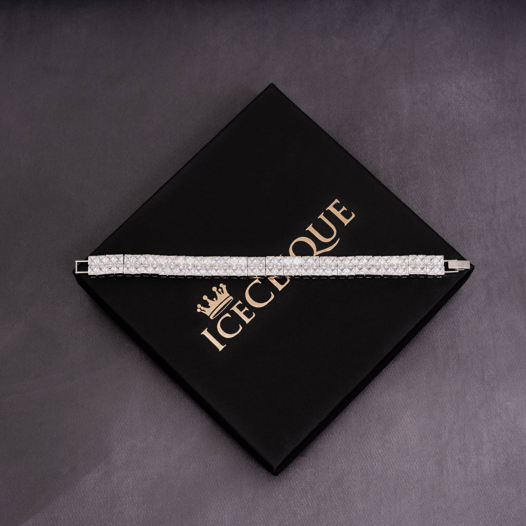 10mm 2 Row Tennis Bracelet - ICECLIQUE JEWELRY