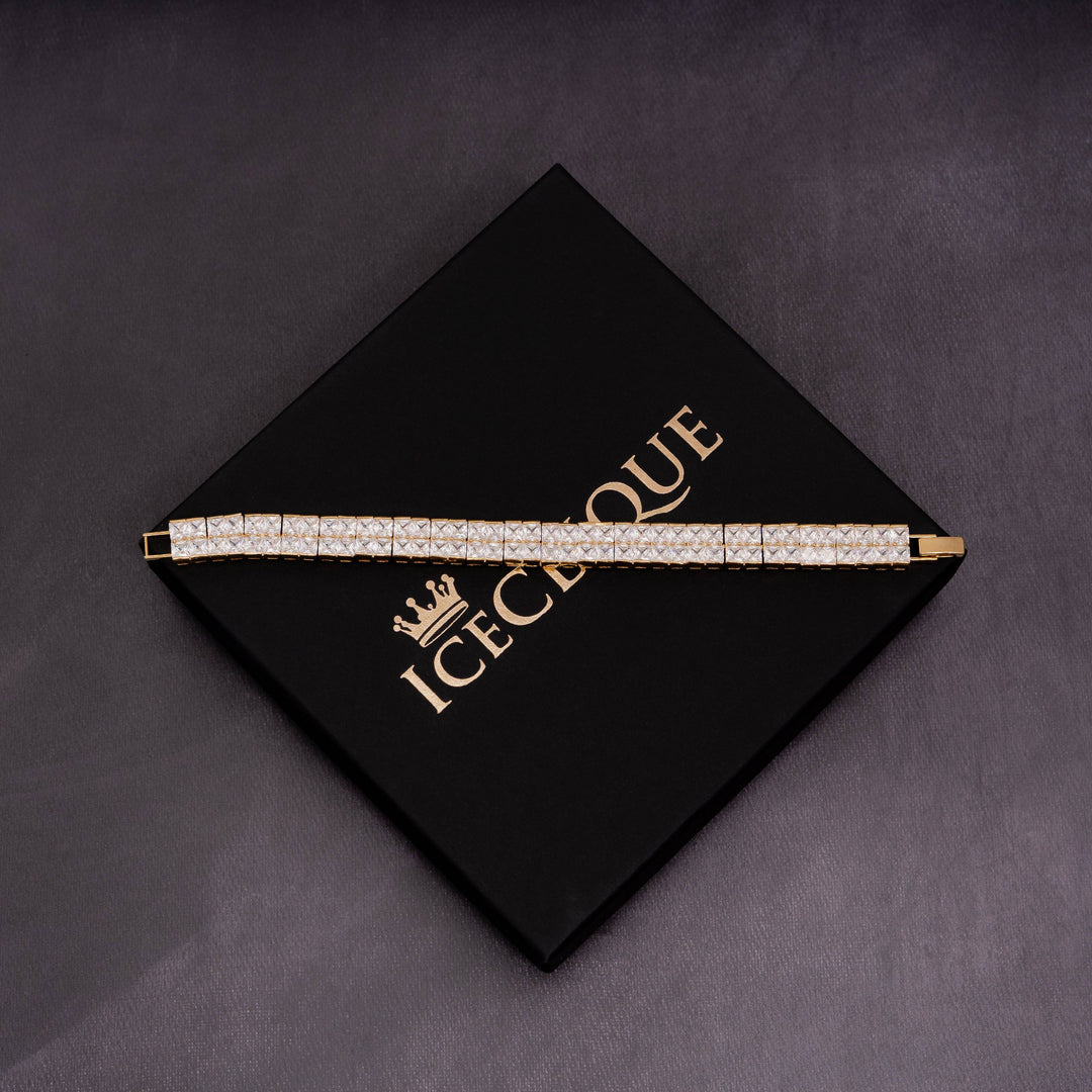 10mm 2 Row Tennis Bracelet - ICECLIQUE JEWELRY