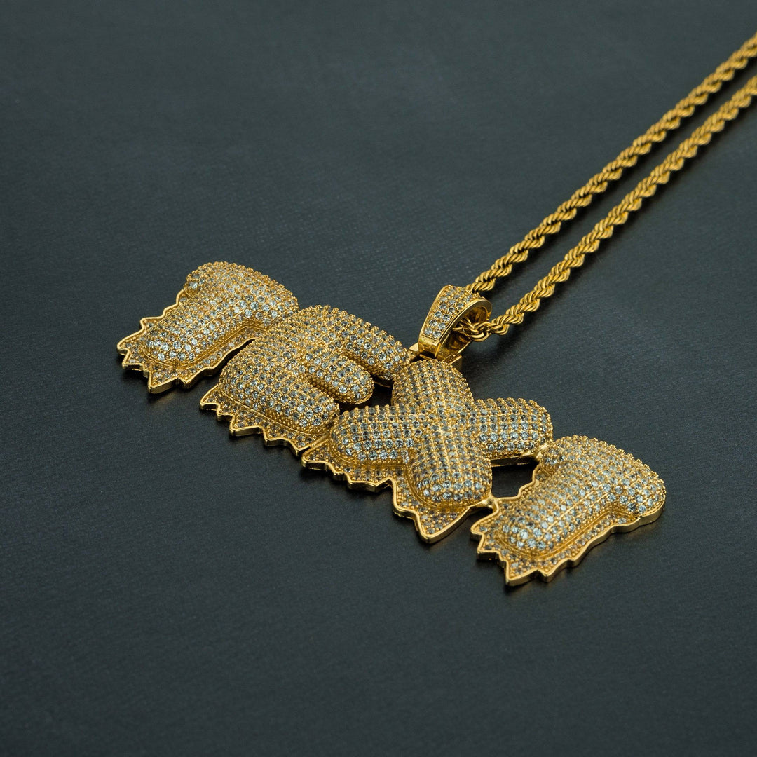 Ice Drip Custom Letter Pendant - ICECLIQUE JEWELRY