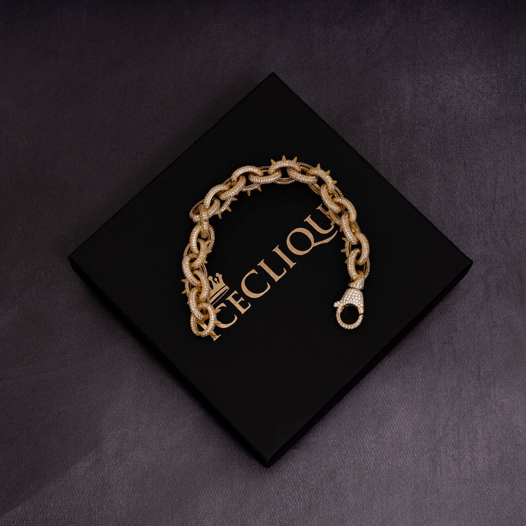 13mm Spiked Bracelet - ICECLIQUE JEWELRY