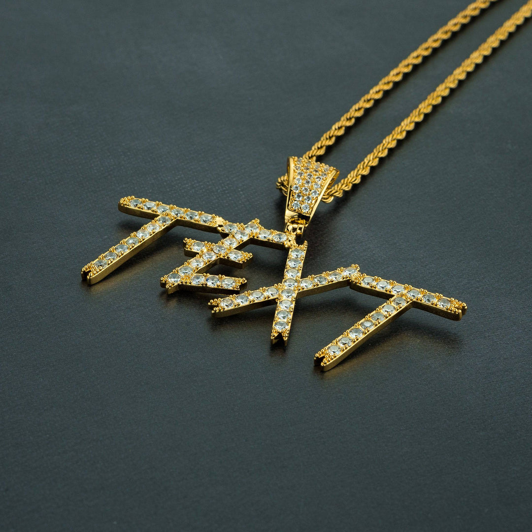 Custom Cursive Letter Pendant - ICECLIQUE JEWELRY